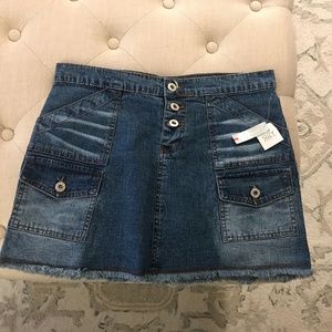 Stretch Denim Mini Skirt - size 9